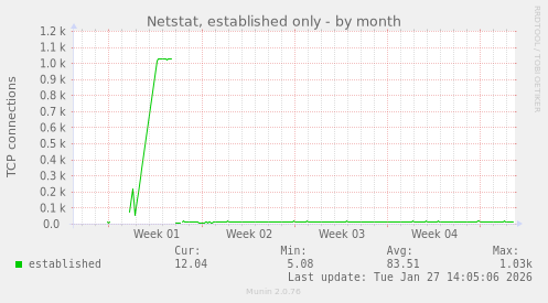 Netstat, established only